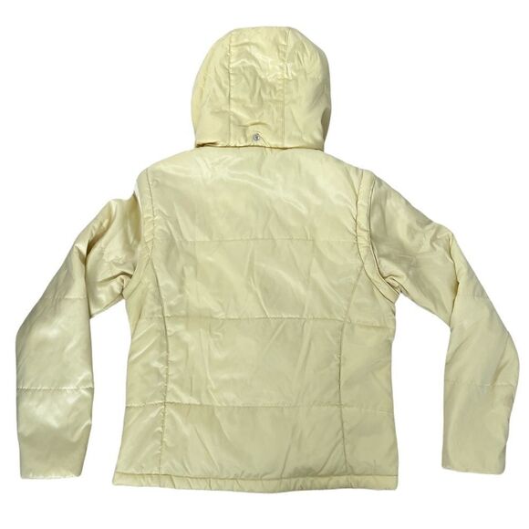 Nike yellow womens jacket puffer size medium outdoor coat snowboard vintage F162 - Picture 2 of 7